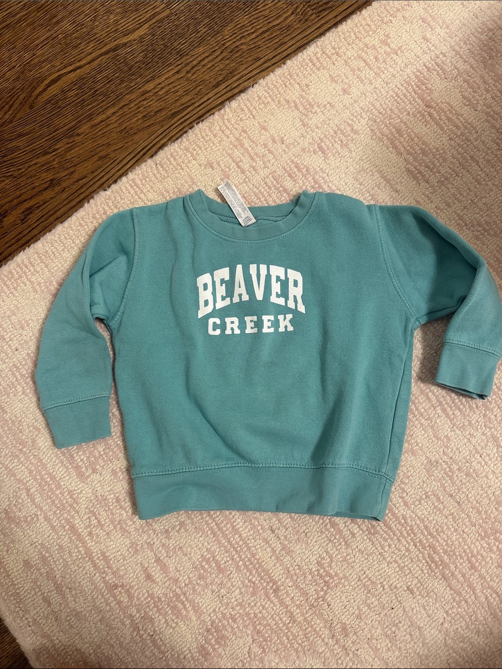 Rabbit Skins Teal Graphic Crewneck